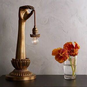 Anthropologie Lightbearer Table Lamp Gold